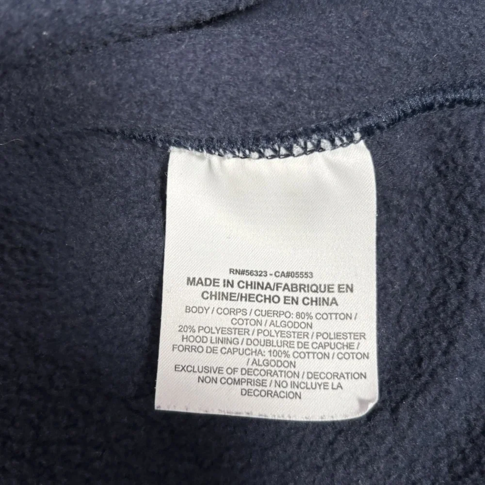 Nike Sportswear‎ Club Fleece Hoodie Sweatshirt Mens L Navy Blue Log Just Do It